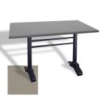 Çipa 3010 Döküm Ayak Masa 80X120 Cm - (Werzalit, Wermodin Ve Allzalit Tabla) - Koyu Gri