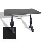 Çipa 3011 Döküm Ayak Masa 80X120 Cm - (Werzalit, Wermodin Ve Allzalit Tabla) - Siyah