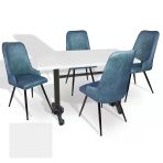 Çipa - Çırağan Mutfak Masa Takımı - 80X120 (Werzalit, Wermodin Ve Allzalit Tabla) - (Beyaz - Pembe)