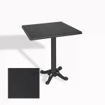 Çipa Döküm Ayak Kare Masa 60X60 Cm - (Werzalit, Wermodin Ve Allzalit Tabla) - Siyah