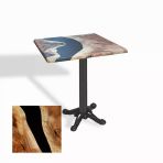 Çipa Döküm Ayak Kare Masa 80X80 Cm - (Werzalit, Wermodin Ve Allzalit Tabla) - Epoxy