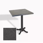 Çipa Döküm Ayak Kare Masa 80X80 Cm - (Werzalit, Wermodin Ve Allzalit Tabla) - Grey Marble