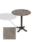 Çipa Döküm Ayak Yuvarlak Masa Çap 60Cm - (Werzalit, Wermodin Ve Allzalit Tabla) - Kahve Oxid