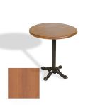 Çipa Döküm Ayak Yuvarlak Masa Çap 60Cm - (Werzalit, Wermodin Ve Allzalit Tabla) - Koyu Ahşap