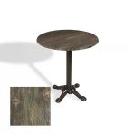 Çipa Döküm Ayak Yuvarlak Masa Çap 70Cm - (Werzalit, Wermodin Ve Allzalit Tabla) - Old Pine