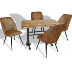 Çipa - Nilüfer Mutfak Masa Takımı - 80X120 (Werzalit, Wermodin Ve Allzalit Tabla) - Indiana Wood - Kahve