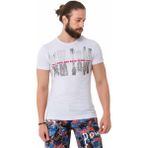 Cipo & Baxx CT733 Taşlı New York Beyaz Tişört - XL