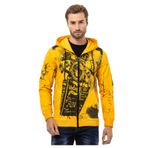Cipo & Baxx Motocu Casual Fermuarlı Erkek Sweatshirt CL561