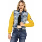 Cipo & Baxx WJ192 Bayan Kot Ceket - M - Sarı