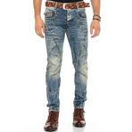 Cipo&Baxx C-0894 Kalın Dikişli Düşük Bel Erkek Kot Pantolon