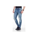 Cipo&Baxx CD456 Mavi Yıkanmış Denim Basic Erkek Kot Pantolon