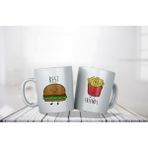 Cips Hamburger - Best Friends Ikili Kupa Takımı- Makinede Yıkanabilir - 2 Adet - 199 ml