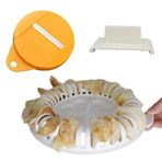 Cips Makinesi Mikrodalga | Mikrodalga Fırın Düz Patates Chip Maker,Kolay, Dağınık, Ev Yapımı, Yağsız Patates Cipsi, Mutfak Aksesuarları için Evde Pişirme Aleti Zcsxk