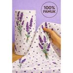ÇIQRIK HOME %100 PamukLavanta Desen Poplin Kumaş En: 240 cm Nevresim, Çarşaf, Yastık Kılıfı, Elbise ve Çanta