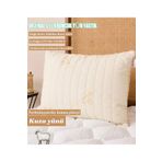ÇIQRIK HOME Boncuk Kuzu Yünü Lüx Yastık -İç Dolgu:%75 Yün %25 Silikon