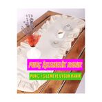 ÇIQRIK HOME Punç Işlemelik Punç Işlemeye Uygun Panç Natural Fırfırlı Vintage Keten Runner Ranır 40x110 Cm (BEJ)