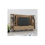 Çırağan Renk Pastel Tv Ünitesi 220 Cm X2125 Ceviz