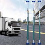 Cırcırlı Kargo Çubuğu,, Ağır Hizmet Tipi Kamyon Yatağı Kargo Sabitleyici Bar, 650lbs Yük Kapasitesi, Ayarlanabilir 4-8 Ft Cırcırlı Bölücü Kutup, Sürgülü Kutuları Önler, 3 adet Alüminyum Kargo Yönetim