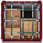 Cırcırlı Kargo Çubuğu,, Cırcırlı Kargo Çubuğu 6 Paket - Ayarlanabilir 5-6ft Kutu Kamyonlar ve Römorklar için Alüminyum Sabitleyici Çubuklar, 440lbs Yük Kapasitesi, Kaymaz Pedli Teleskopik Bölücü