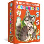 Circle Toys Lovely Puzzle Çiftlik Hayvanları 21 Parça Eğitici Oyun 2 - 4 Yaş Aralığına Uygun