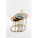 Circles Zigon Sehpa, Bronz Ayna, Eskitme