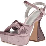 Circus by Sam Edelman Audrea Platform Puslu Leylak Parlak Kadife Kadın Sandalet