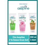CIRE ASEPTINE 3'lü Bakım Kremi Seti 200ml (Aloe Vera, Gül, Avokado)