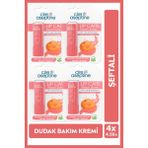 Cire Aseptine Lip Care Peach (Şeftali) Renkli Dudak Nemlendirici 4,5 G x 4 Adet - Dudak Bakım Kremi