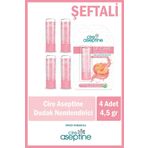 CIRE ASEPTINE Lip Care Peach (Şeftali) Renkli Dudak Nemlendirici 4,5 G x 4 Adet