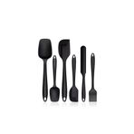 Çırpan Ev Siyah 6 Parça Silikon Spatula/mutfak Seti