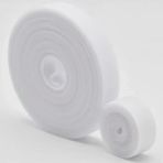 Cırt Cırt Sabitleyici Kablo Düzenleyici 5 metre x 1cm Kanca ve Döngü Kayışları, Tekrar Kullanılabilir, Çift Taraflı Kanca Rulo Düzenleyici Kayışlar, Bağlama Bandı (Beyaz)