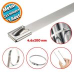 Cirt Kelepce Metal Paslanmaz Celik Kablo Zip Bagi Cok Amacli Baglama 4.6X200 1 Adet