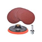 Cırt Zımpara Seti 115 mm + Matkap Pim Aparatı + Disk Taban (18 PARÇA SET) - 0