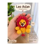 CiselToys Amigurimi Aslan Anahtarlık Charm