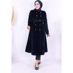 Çıt Çıt Düğme Detay Kaban 70035 Lacivert - 42