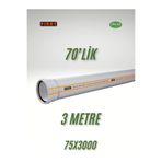 ÇİTAŞ FIRAT 75X3000 DUBLEX PVC BORU 70'LİK 3 METRE 70X3000 OLUK İNİŞ BORUSU 3.2MM KALINLIK