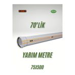 ÇİTAŞ FIRAT 75X500 DUBLEX PVC BORU 70'LİK YARIM METRE 50 CM 70X500 OLUK İNİŞ BORUSU 3.2MM