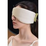 Çıtçıtlı Ayarlanabilir Yeşil Uyku Bandı - Işık Sızdırmaz Göz Maskesi - Ergonomik Gece Maskesi