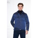Çıtçıtlı Erkek Mont - 3XL - Lacivert