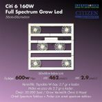 Citi 6 160W Full Spectrum Grow LED Lamba - Beyaz
