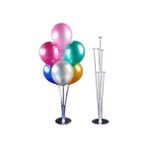 Çıtı Pıtı Store 2 Adet Ayaklı Balon Süsleme Standı 7'li Çubuklu İkili Set Renkli Tasarım
