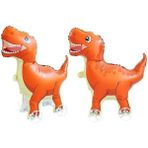Çıtı Pıtı Store Tekerlekli T-Rex Dinazor Turuncu Folyo Balon