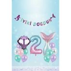 ÇITIPITISTORE Deniz Kızı Temalı Doğum Günü Yaş Balon Seti, 2 Yaş