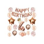 Çıtıpıtıstore Happy Bırthday Doğum Günü Balon Set Yaş, 4