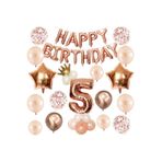 Çıtıpıtıstore Happy Bırthday Doğum Günü Balon Set Yaş, 5