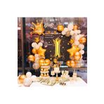Çıtıpıtıstore Kral Taçlı 1 Yaş Doğum Günü Balon Konsepti
