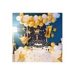 Çıtıpıtıstore Kral Taçlı Happy Bırthday -1- Yaş Gold Zincir Balon