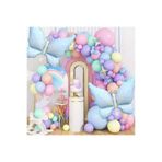 ÇITIPITISTORE Makaron Balon Zinciri, Kelebek Folyo Balonlu, Çok Renkli, Parti Seti