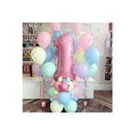Çıtıpıtıstore Makaron Renkli 1 Yaş Balon Set