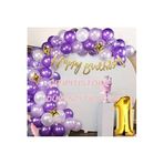 Çıtıpıtıstore Mor Lüks Balon Zincir Set